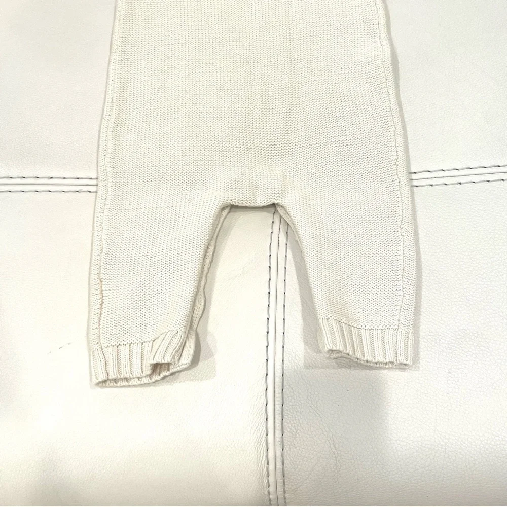 Baby Gap Cotton Cream Cable-knit Onesie Romper One-Piece Size 6-12 months